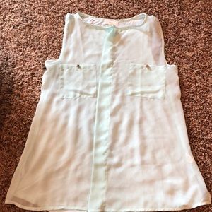 Mint green tank
